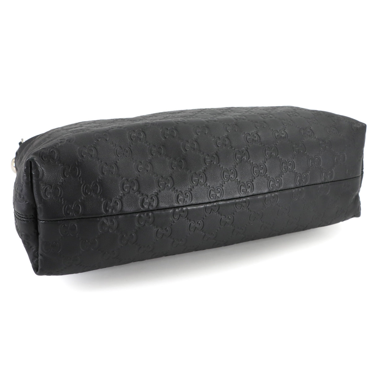 Guccissima Tote Shoulder Bag Leather Black 232961 Purse