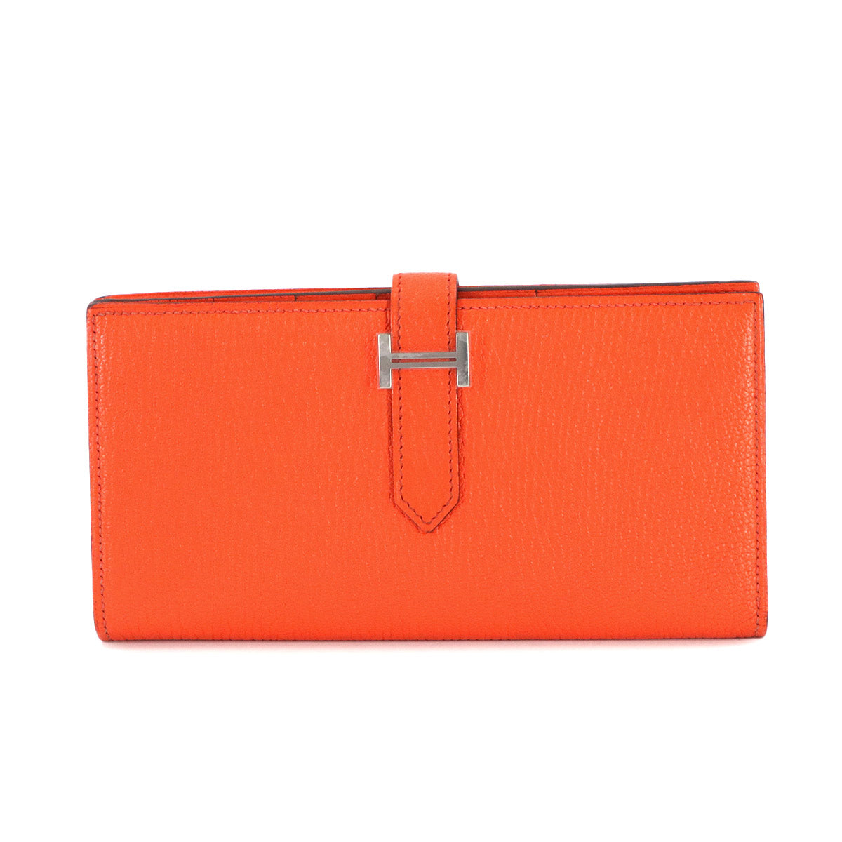 Bearn Soufflet Long Wallet Chevre Capucine