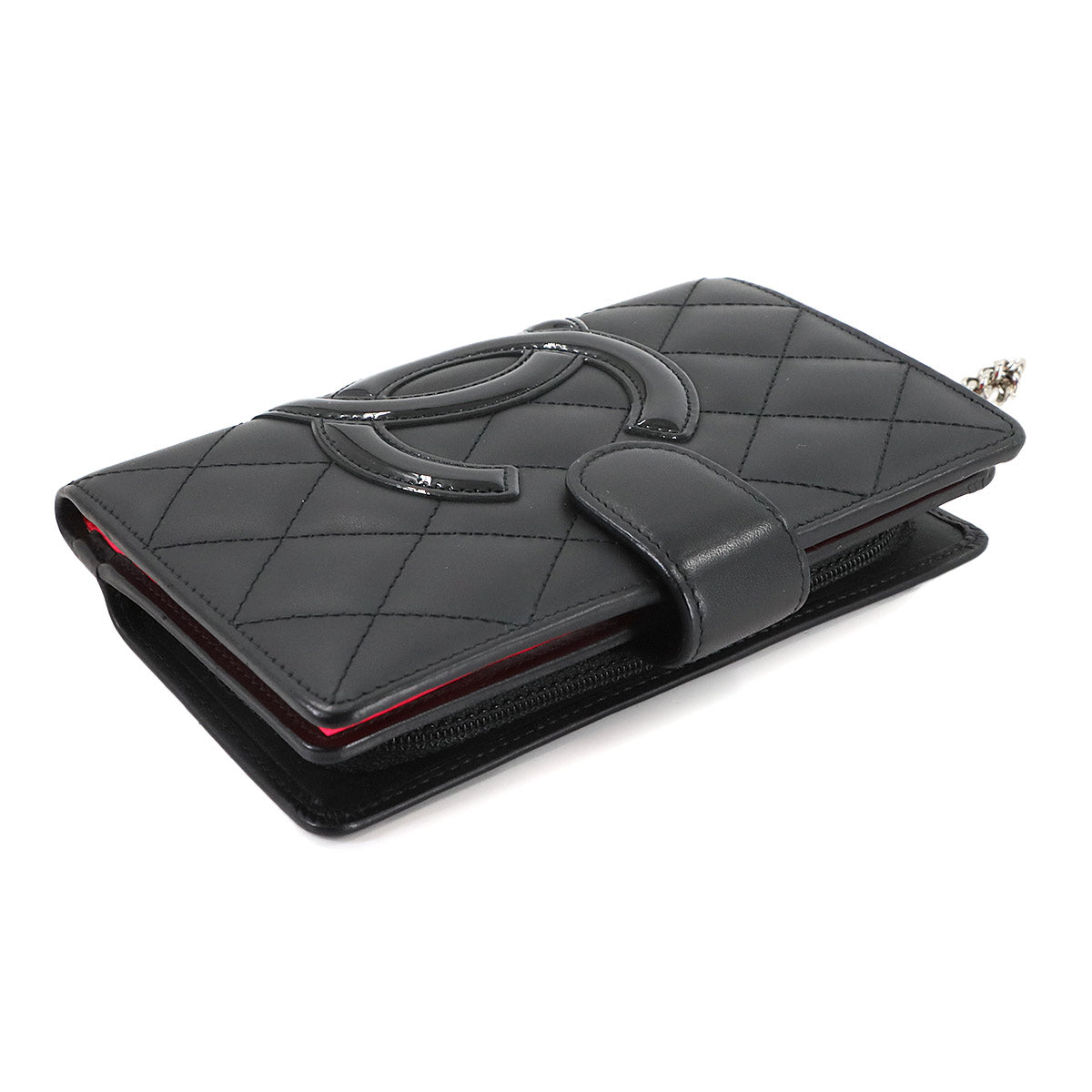 Cambon Line Wallet Leather Enamel Black A50080 Purse
