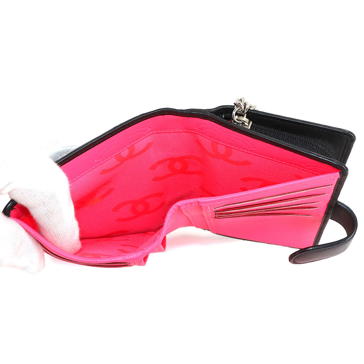 Cambon Line Wallet Leather Enamel Black A50080 Purse