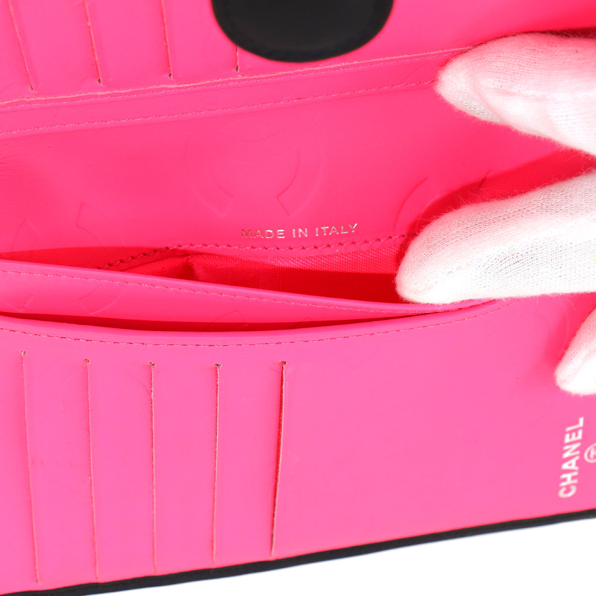 Cambon Line Wallet Leather Enamel Black A50080 Purse