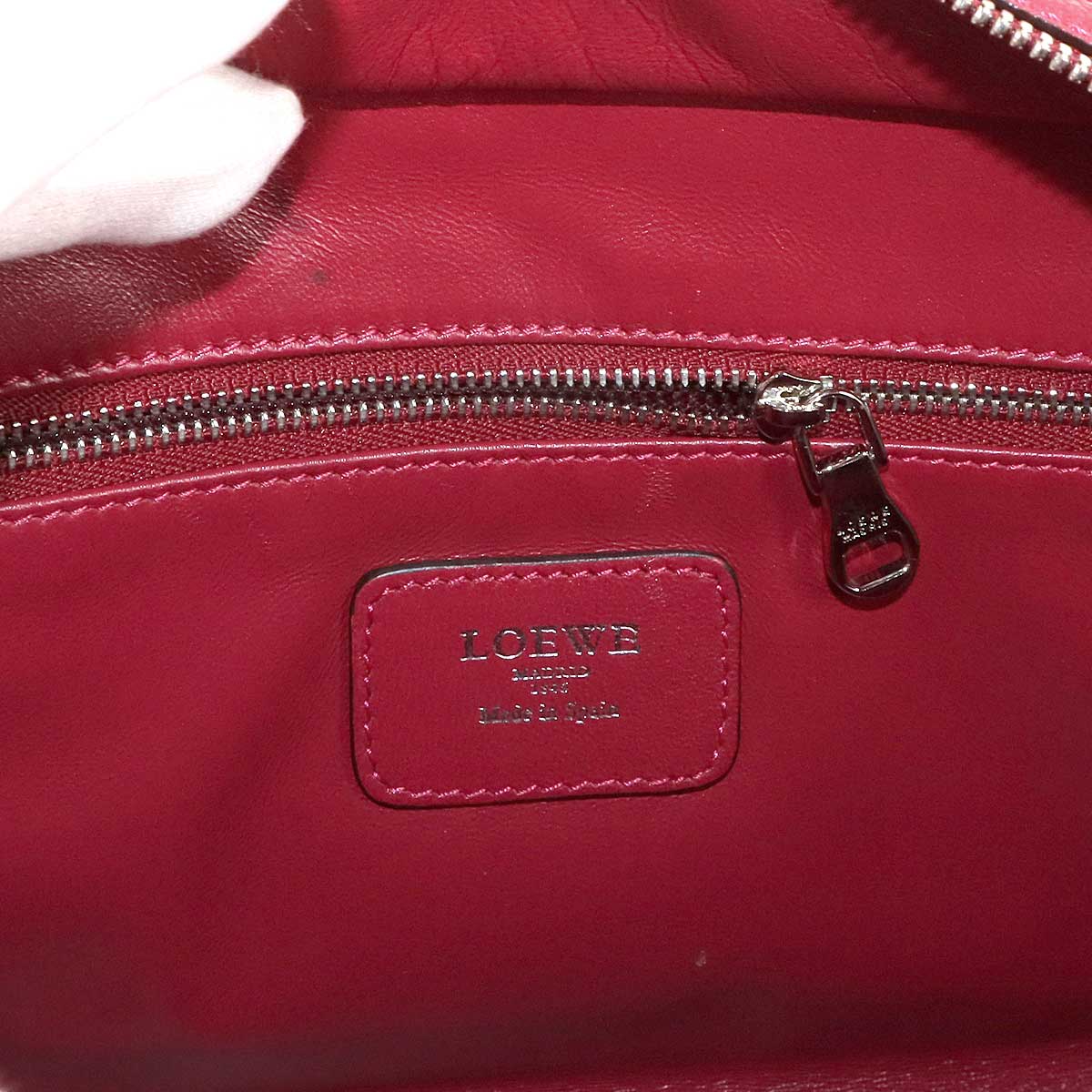 Amazona 28 Hand Bag Leather Red 352.35.A03 Anagram Purse
