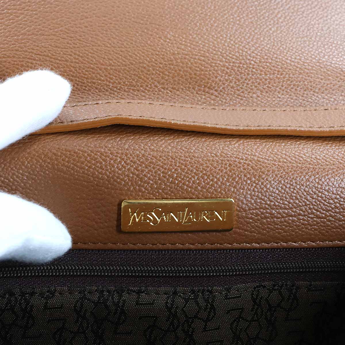 Shoulder Bag Leather Brown Purse