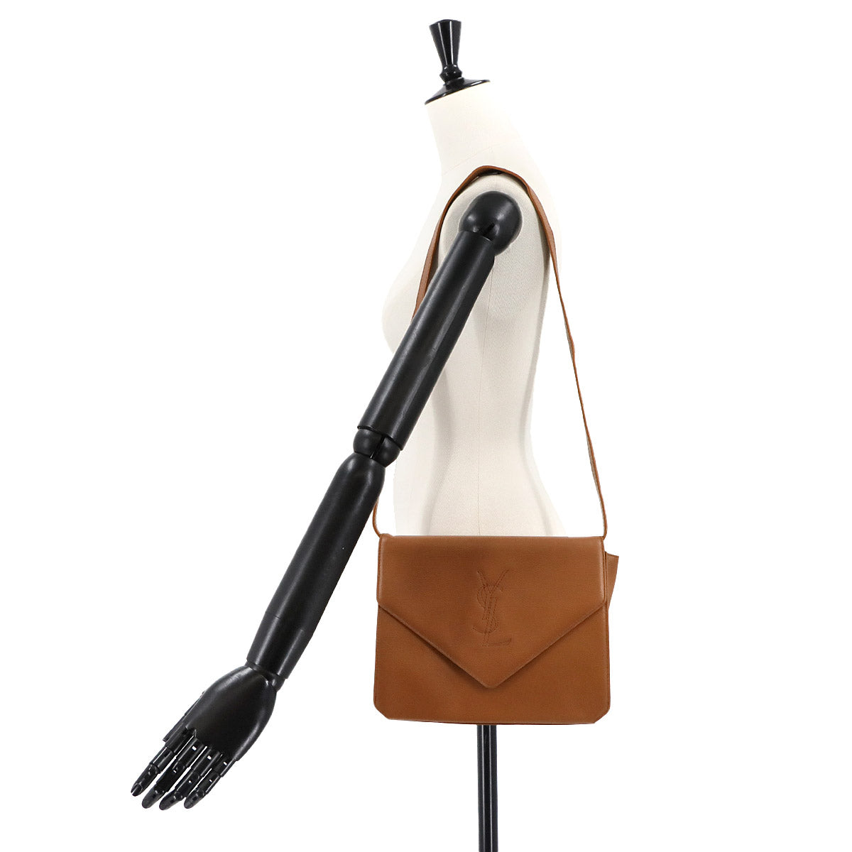 Shoulder Bag Leather Brown Purse