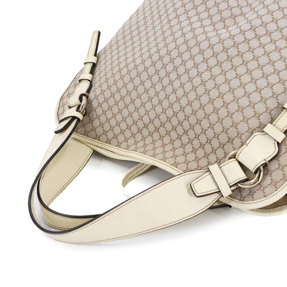 Bittersweet Tote Bag Canvas Leather Beige Purse