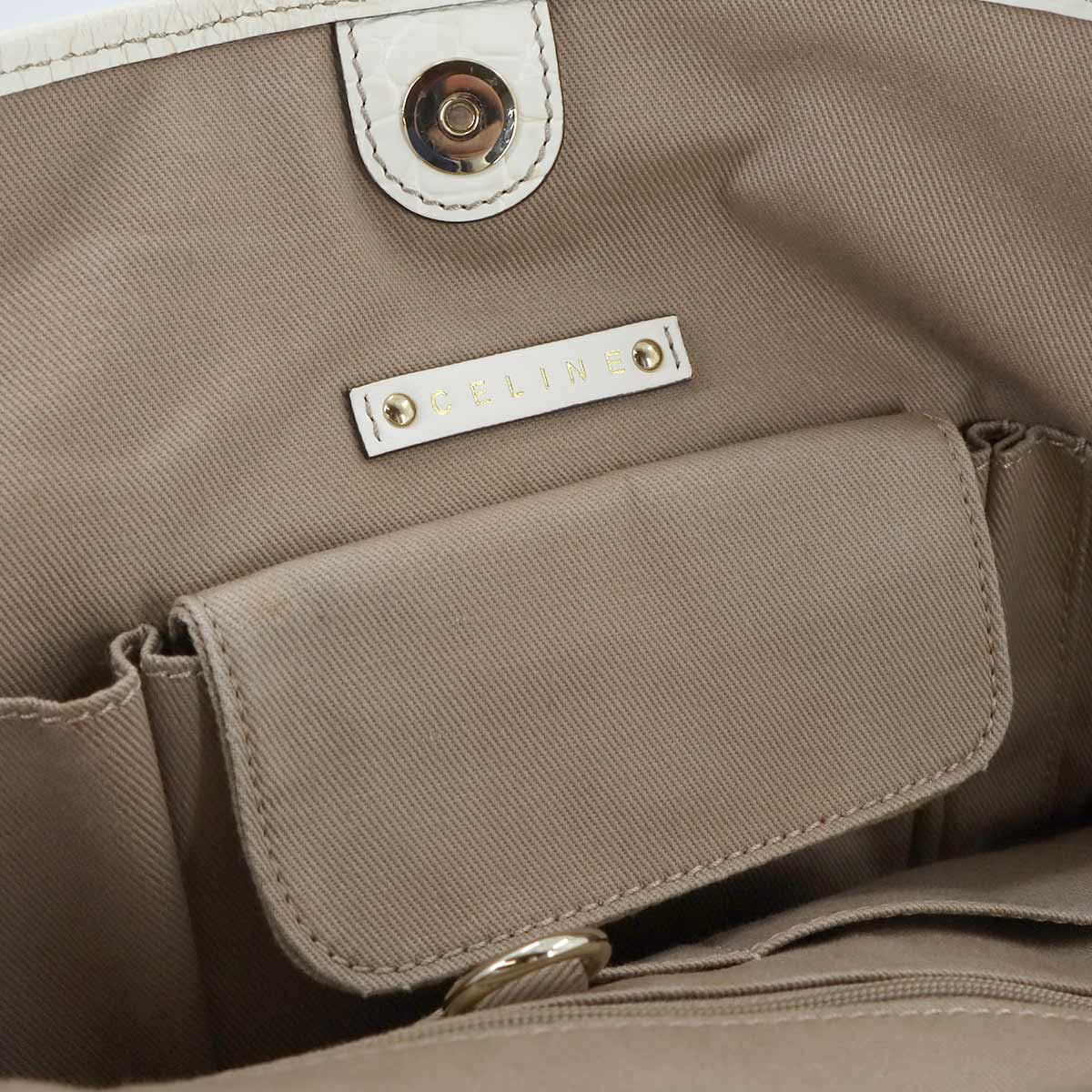 Bittersweet Tote Bag Canvas Leather Beige Purse