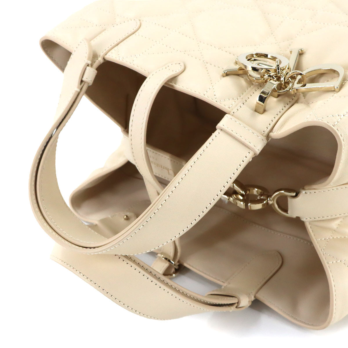 Toujours Medium Hand Bag Leather Light beige M2821OSNW