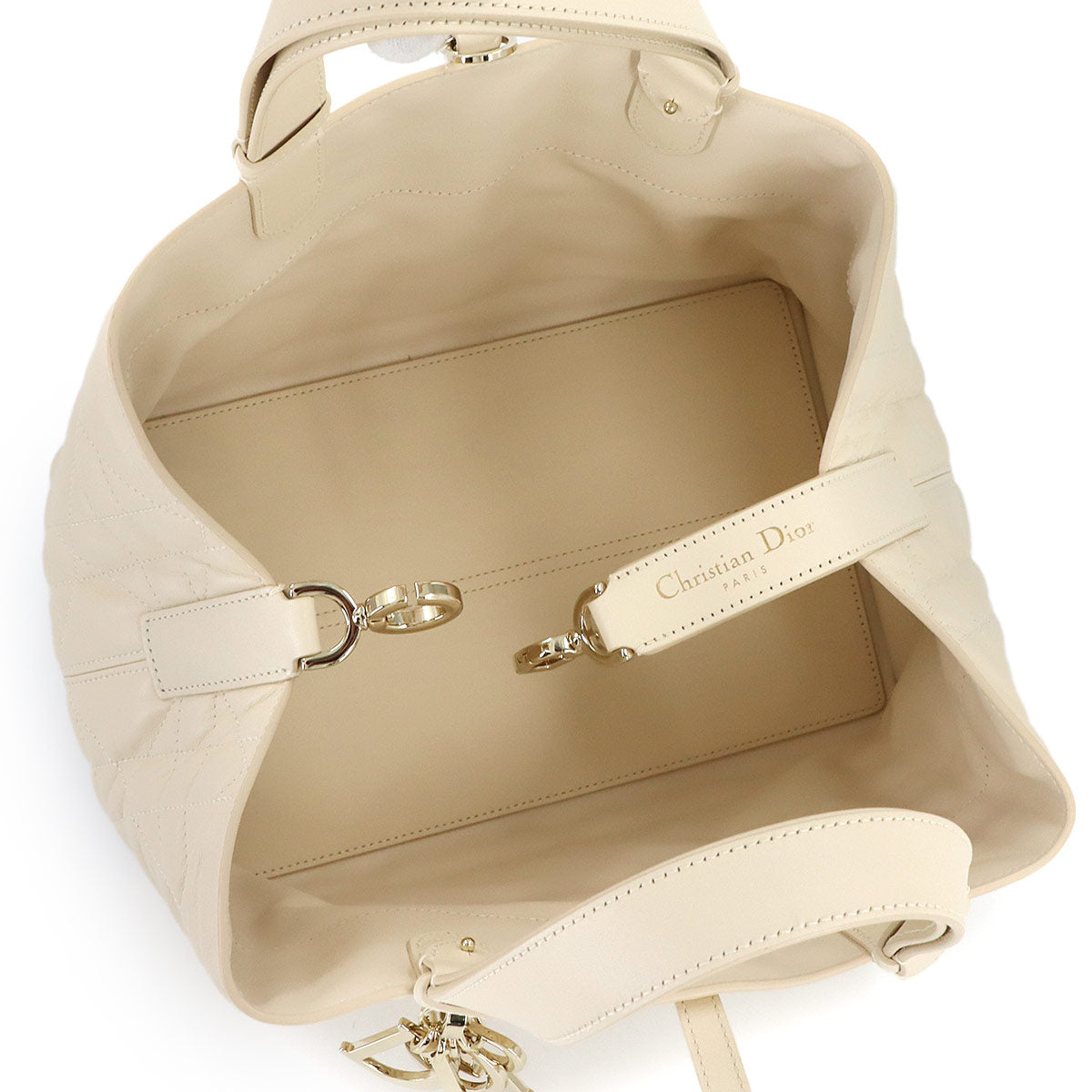 Toujours Medium Hand Bag Leather Light beige M2821OSNW
