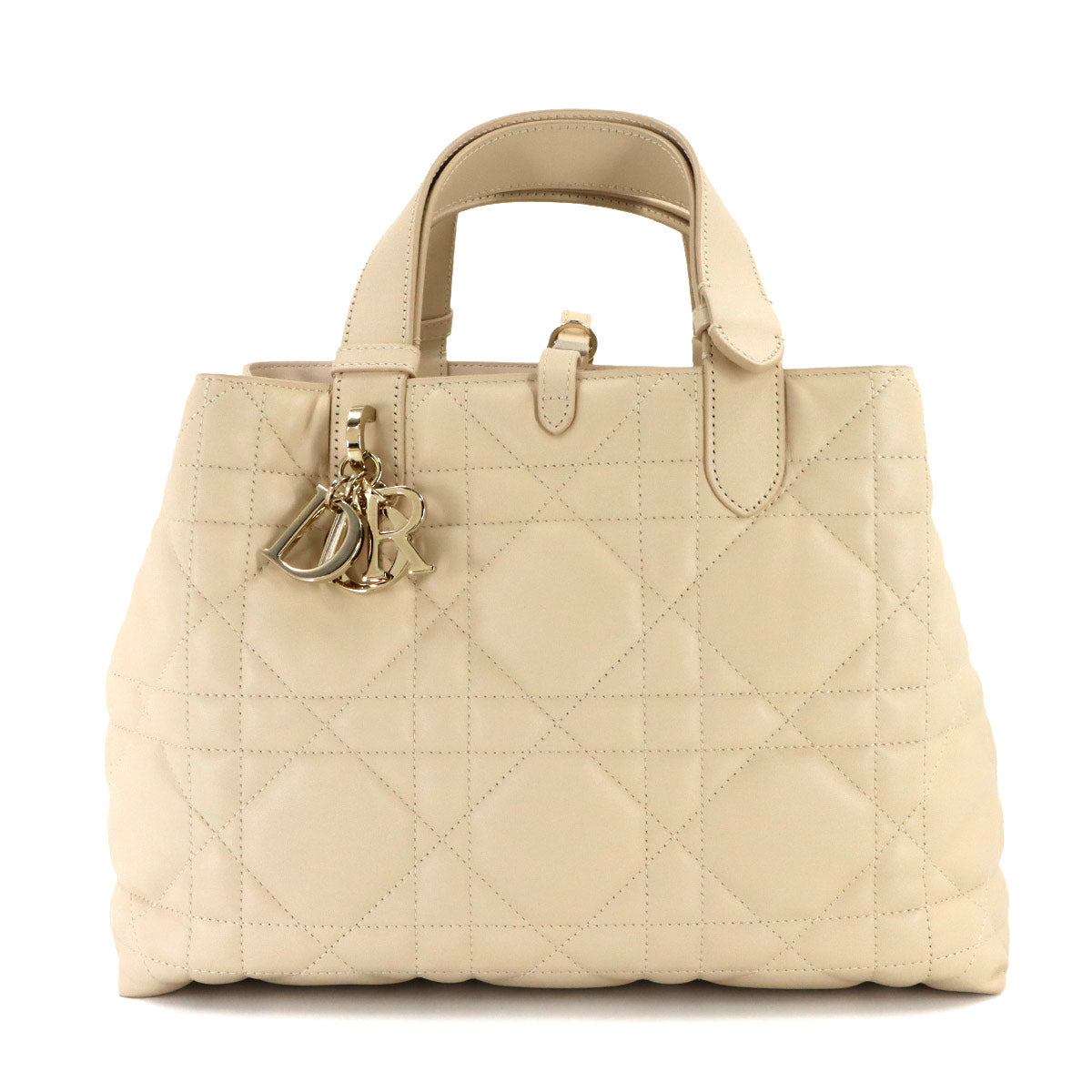 Toujours Medium Hand Bag Leather Light beige M2821OSNW