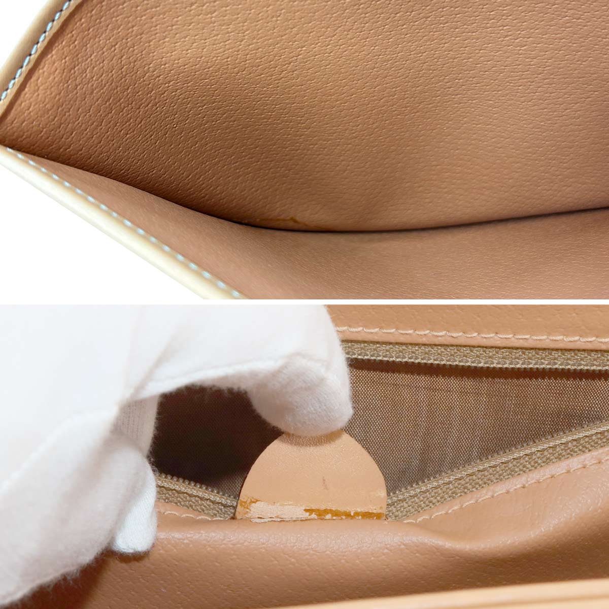 Macadam Shoulder Bag Leather PVC Brown Vintage Purse