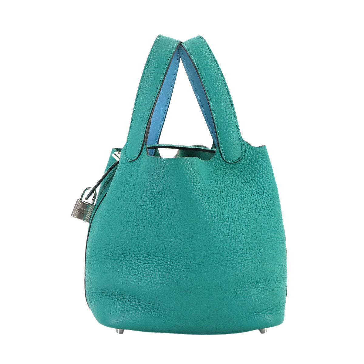 Picotin Lock Eclat PM Hand Bag Taurillon Clemence Vert Verone