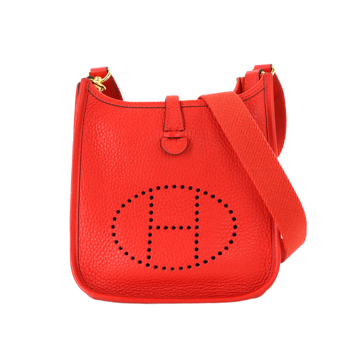 Evelyne Amazone TPM Shoulder Bag Taurillon Clemence Red