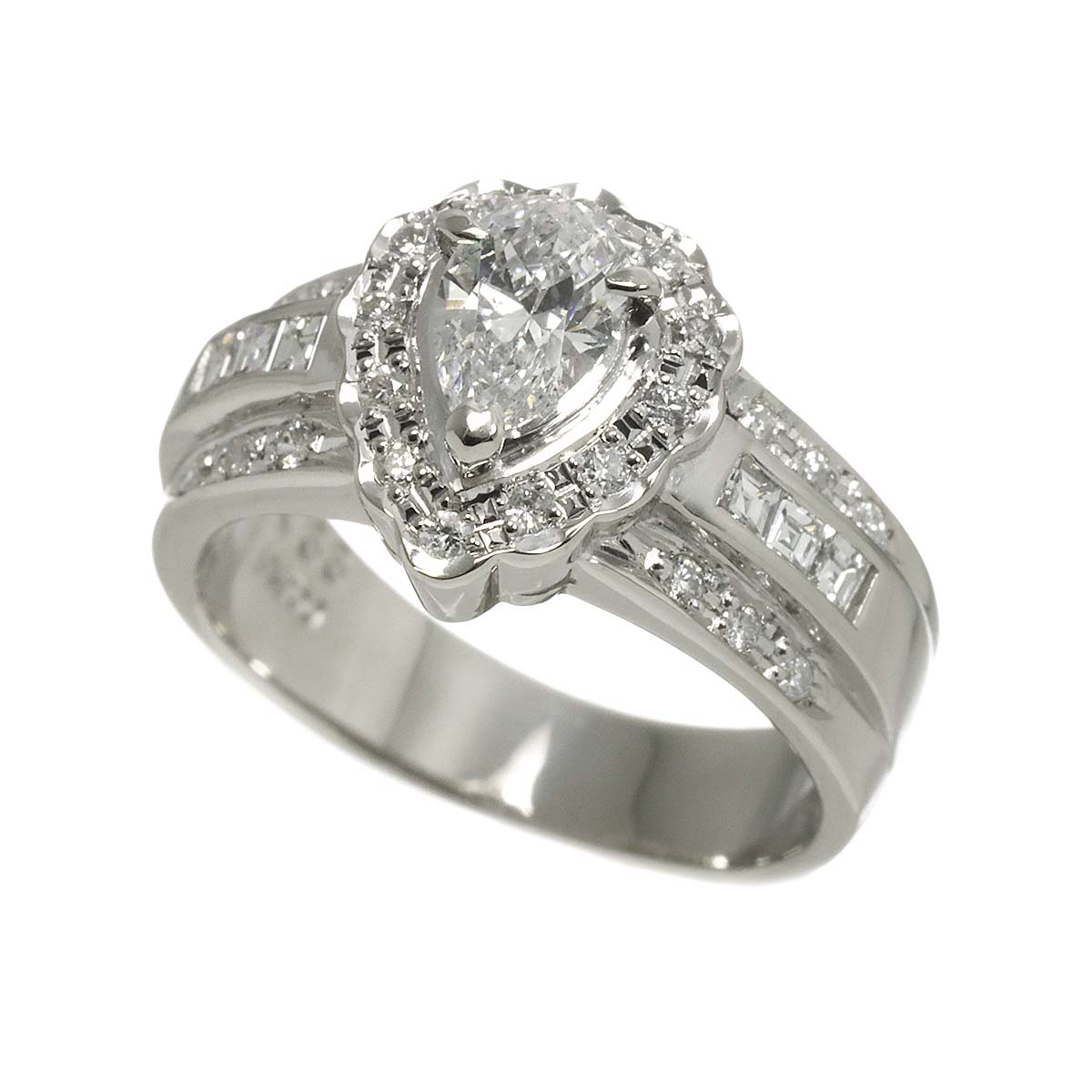 Diamond 0.33ct/0.43ct Ring Pt Platinum size4.5-4.75(US)