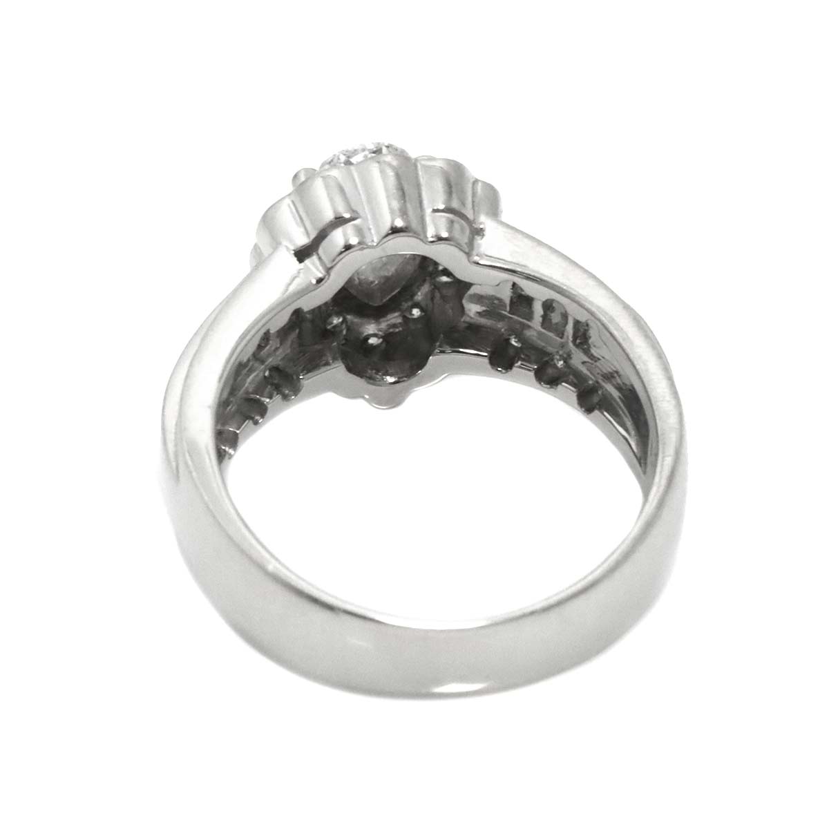 Diamond 0.33ct/0.43ct Ring Pt Platinum size4.5-4.75(US)