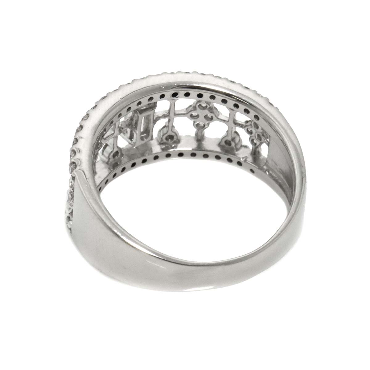Diamond 0.15ct/0.52ct Ring Pt Platinum size6.5-6.75(US)