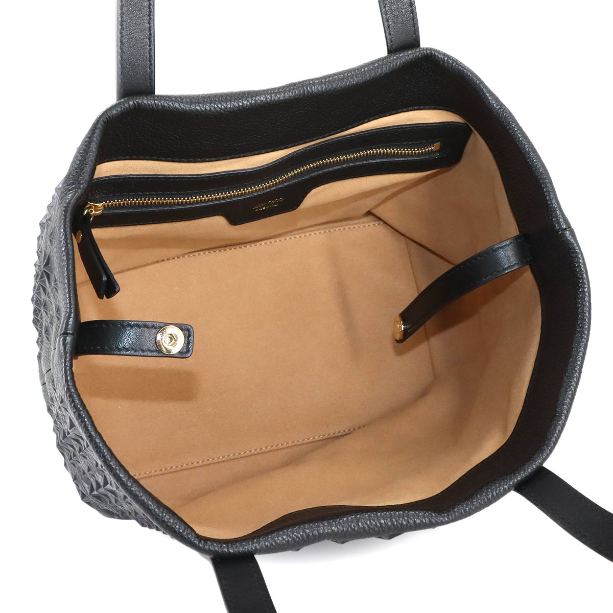 SOFIA S Tote Bag Star Embossed leather Black SOFIASEMG