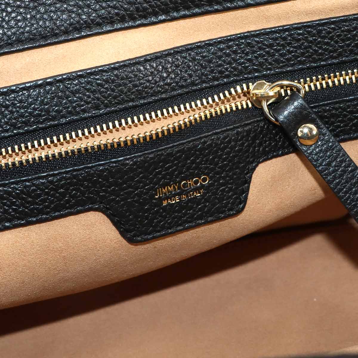 SOFIA S Tote Bag Star Embossed leather Black SOFIASEMG