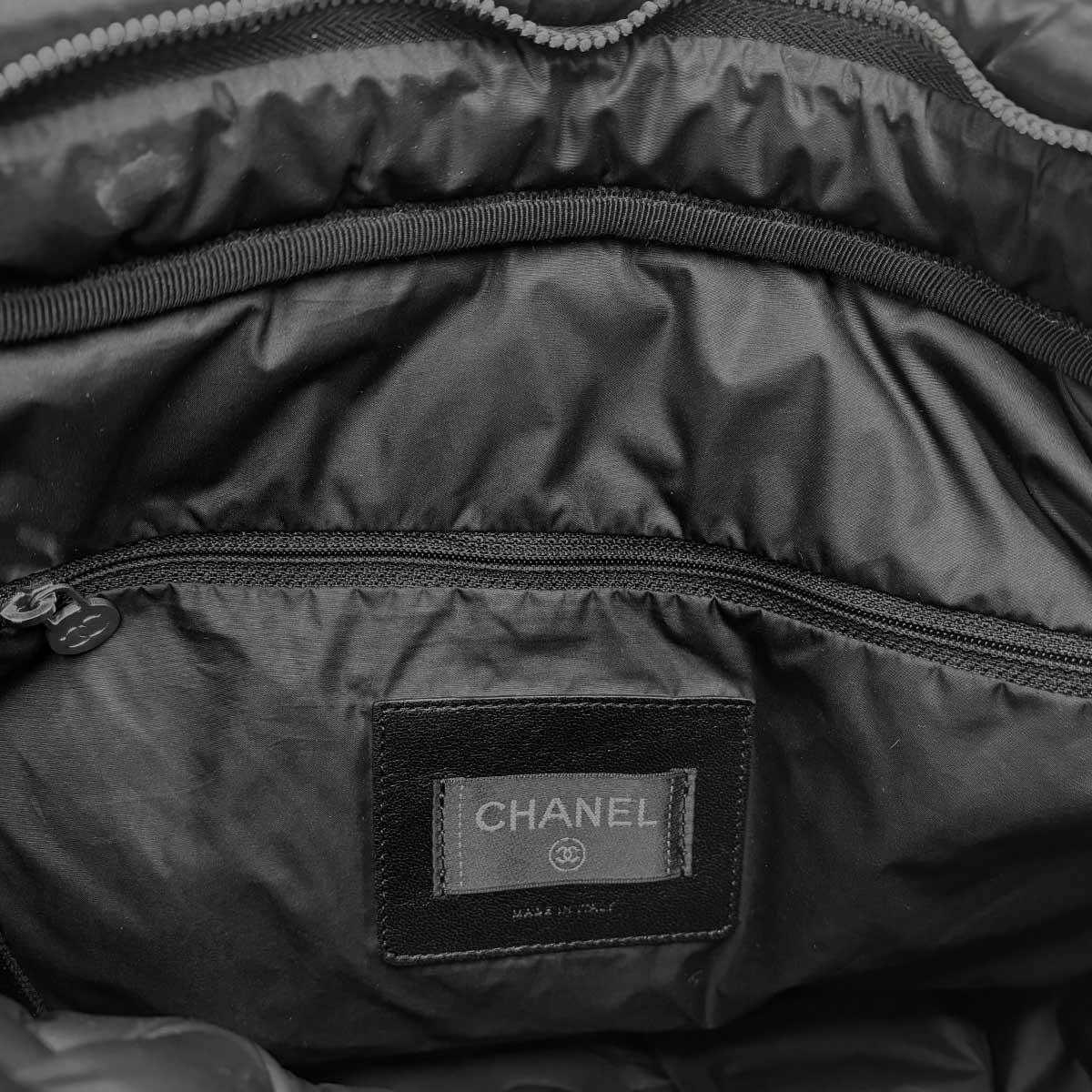 Coco Neige Shoulder Bag Nylon Black A57587 Coco Logos Purse