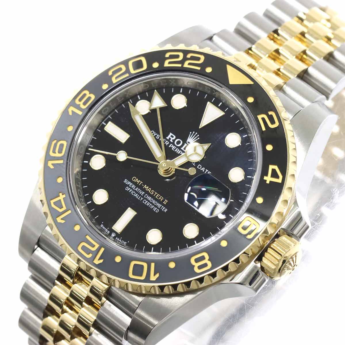 GMT Master 2 126713GRNR K18YG Serial Random Black Dial Mens