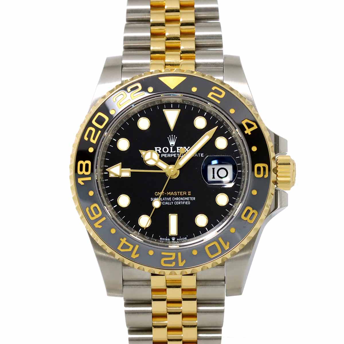 GMT Master 2 126713GRNR K18YG Serial Random Black Dial Mens