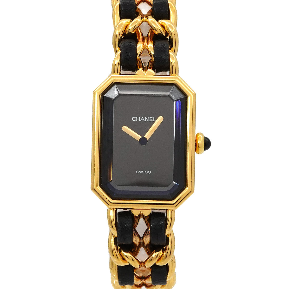 Premiere Size M H0001 Vintage Quartz Black Dial Ladies Watch