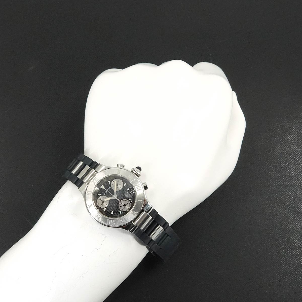 Must 21 Chronoscaph W10198U2 Quartz Black Dial Ladies Watch