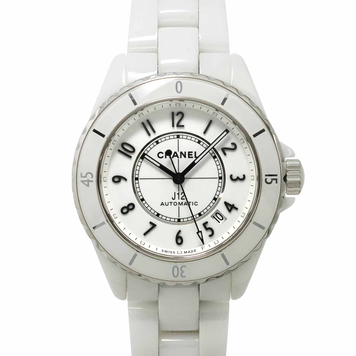 J12 H5700 Date Automatic White Dial Mens Watch