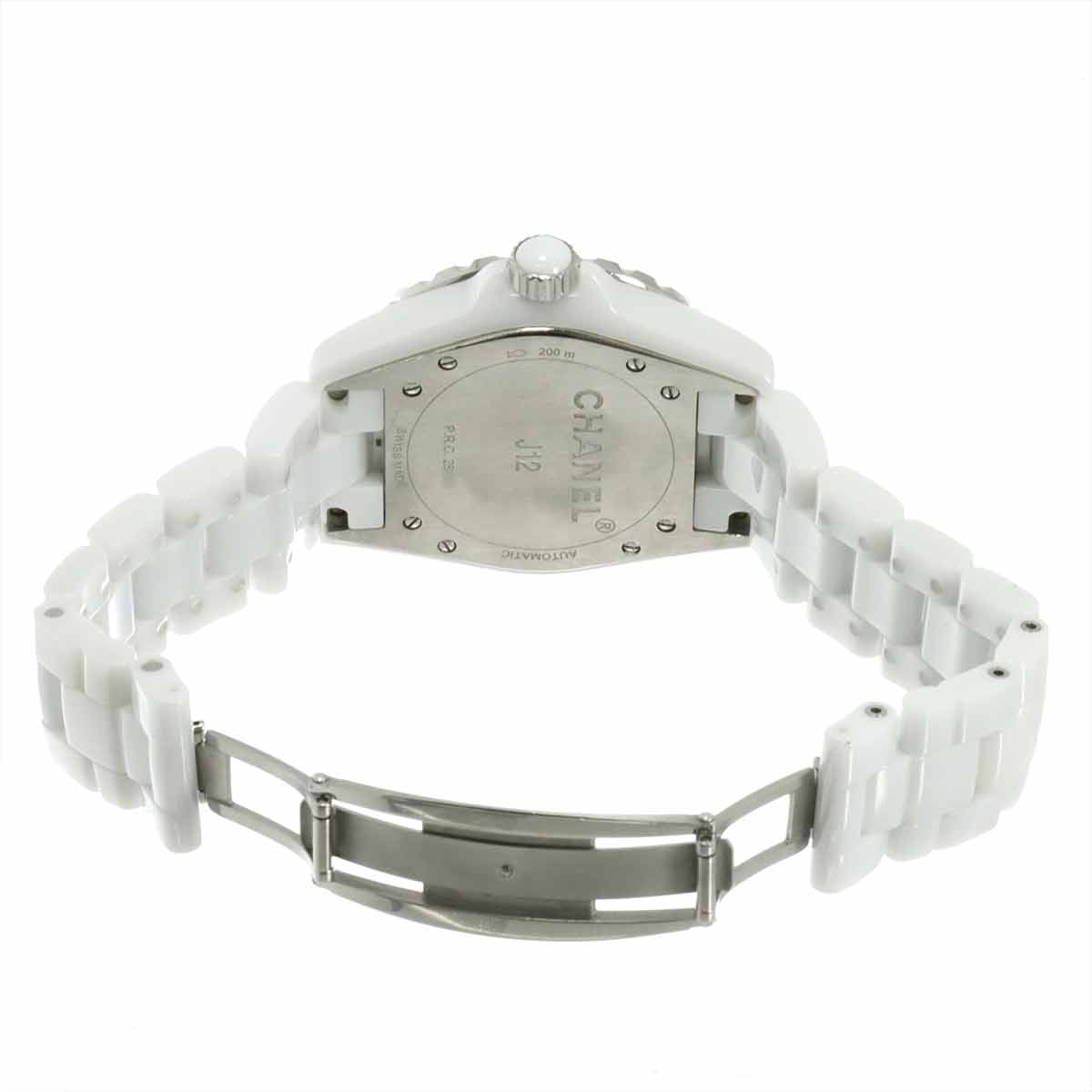 J12 38mm H1629 12P Diamond Automatic White Dial Mens Watch