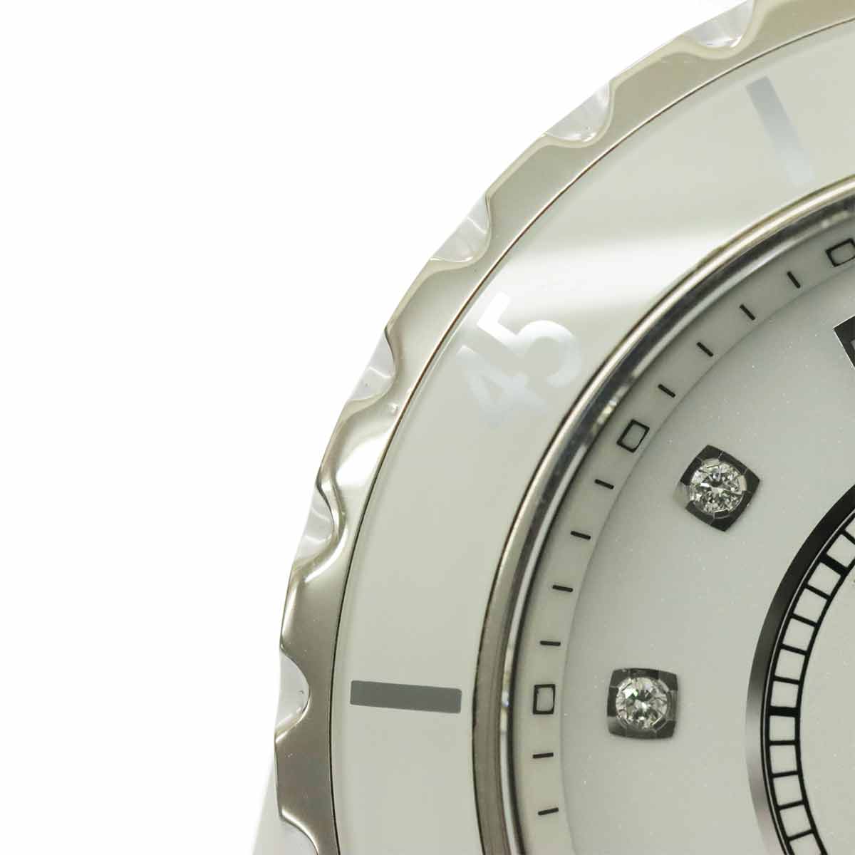 J12 38mm H1629 12P Diamond Automatic White Dial Mens Watch