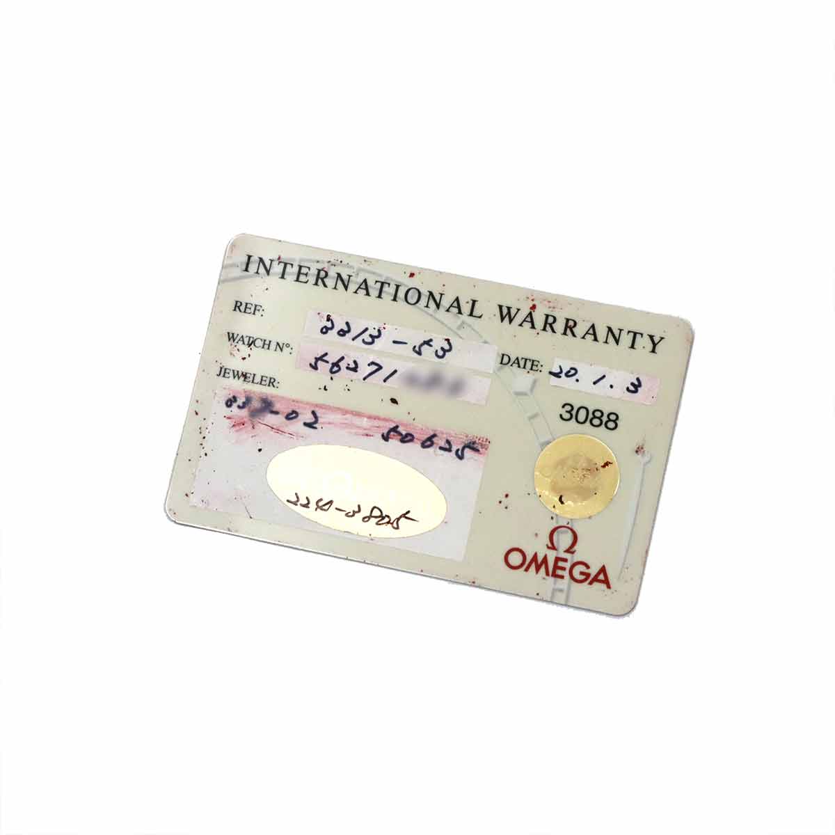 Speedmaster Mark40 3313.53 Chronograph Date 750 YG Black Dial