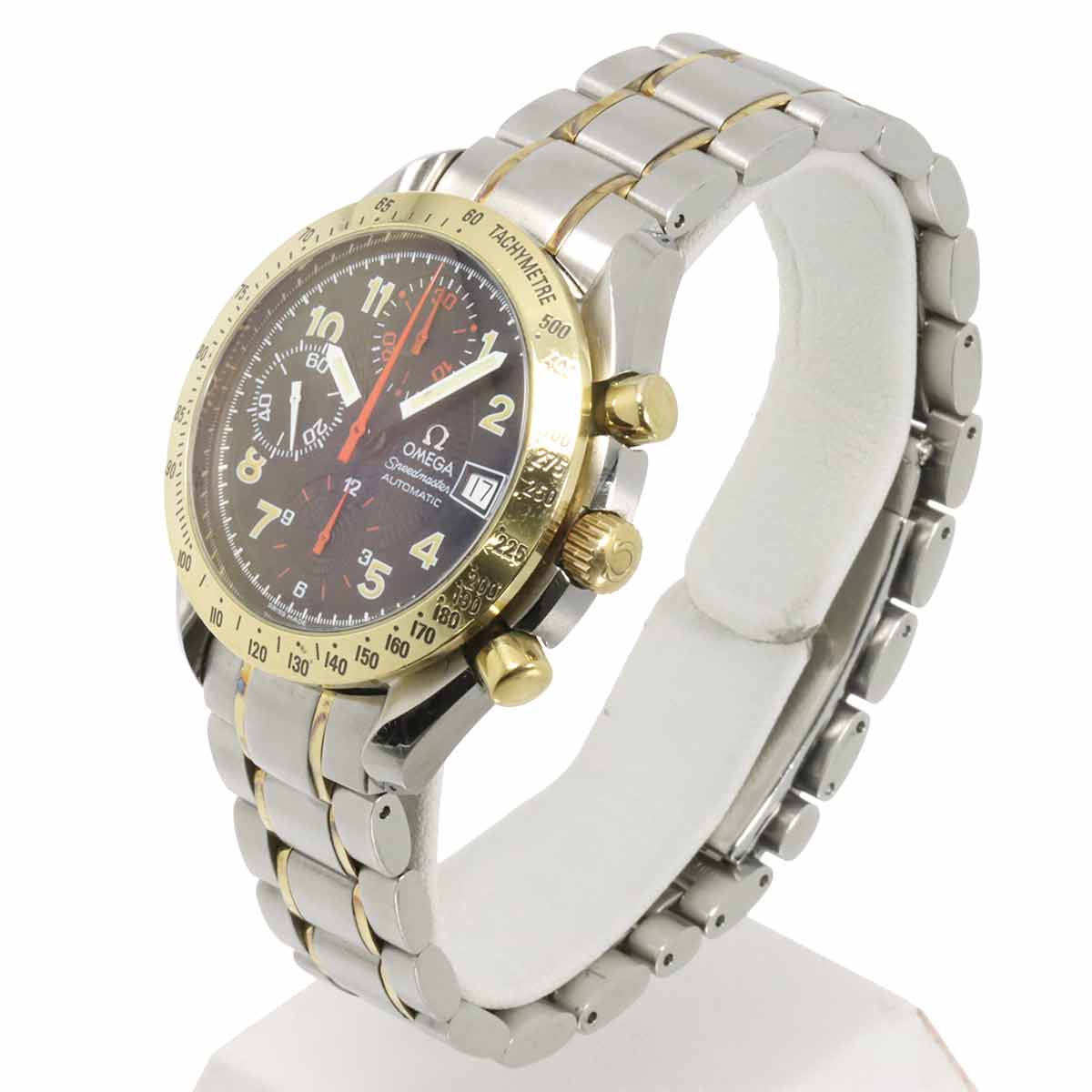 Speedmaster Mark40 3313.53 Chronograph Date 750 YG Black Dial