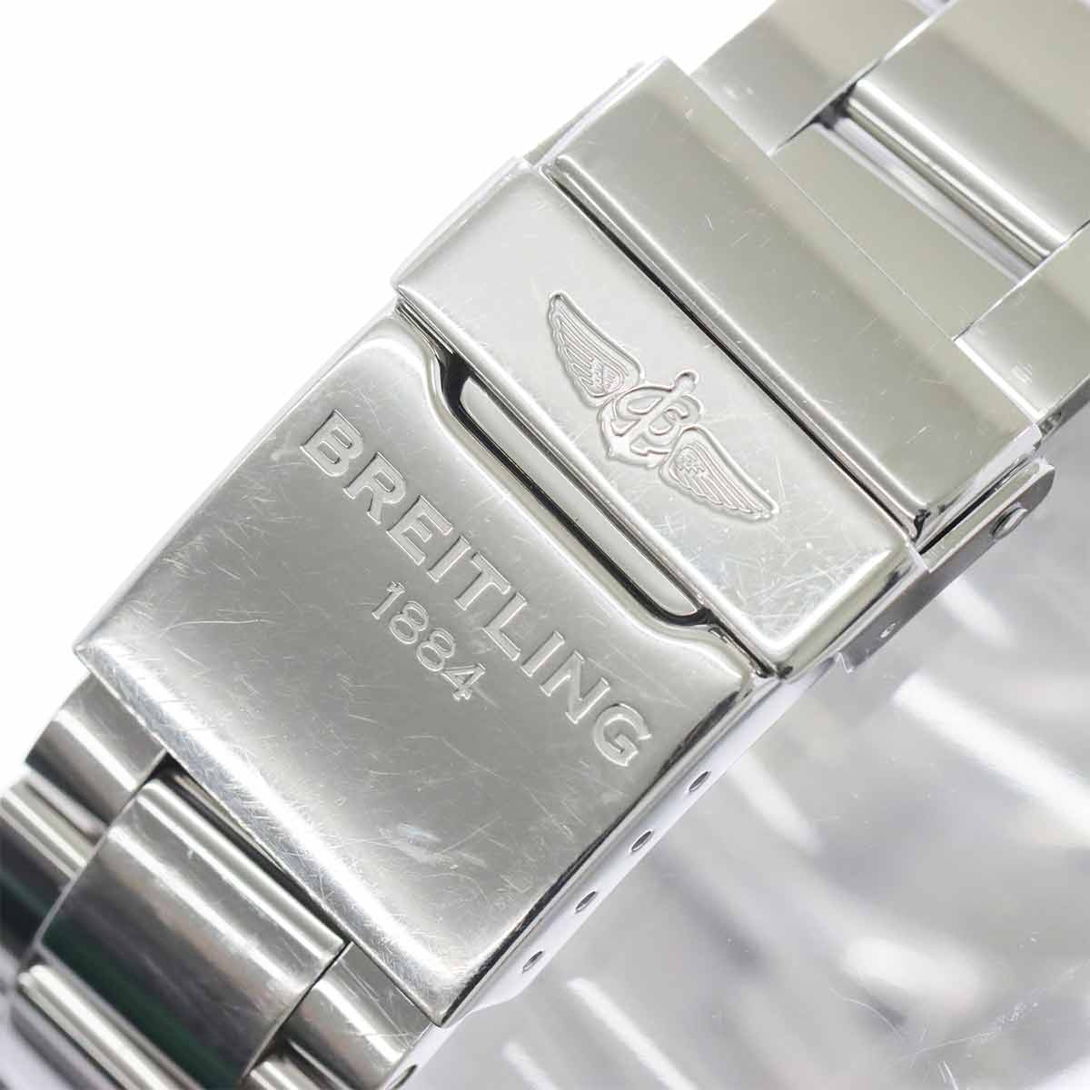 BREITLING Super Avenger II Chronograph A13371 Date Black Dial Mens