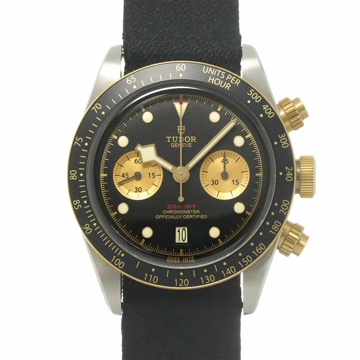 Heritage Black Bay 79363N YG Chronograph Automatic Date Mens