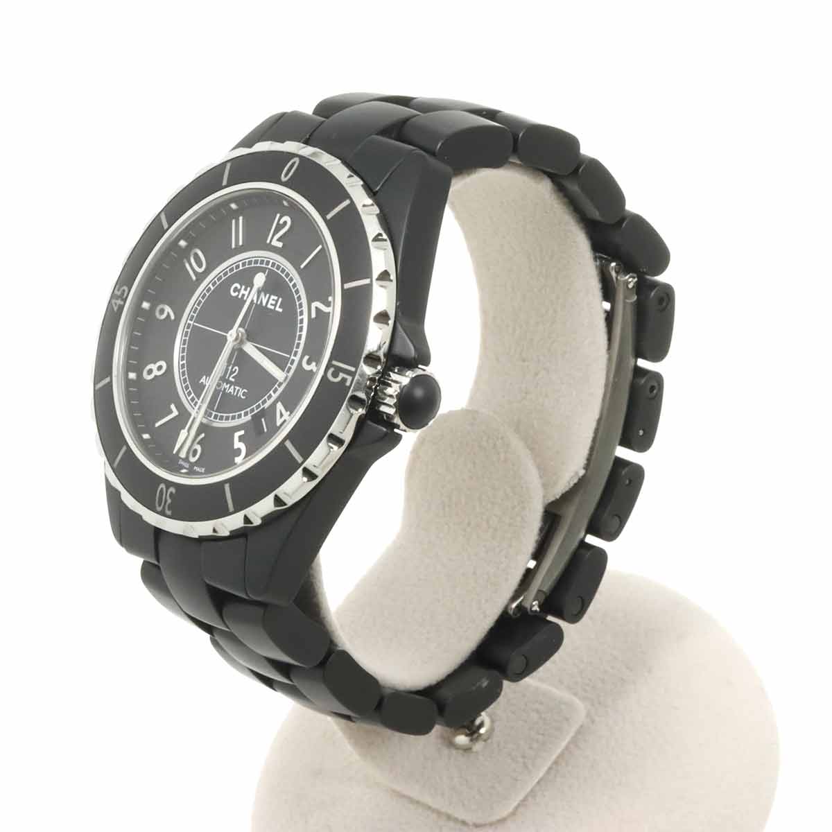 J12 42mm H3131 Matte Black Ceramic Automatic Black Dial Mens