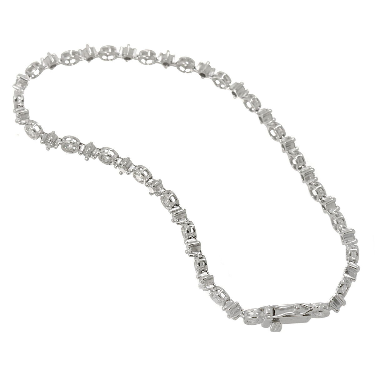 LINE Diamond 1.50ct Bracelet 18K White Gold 750