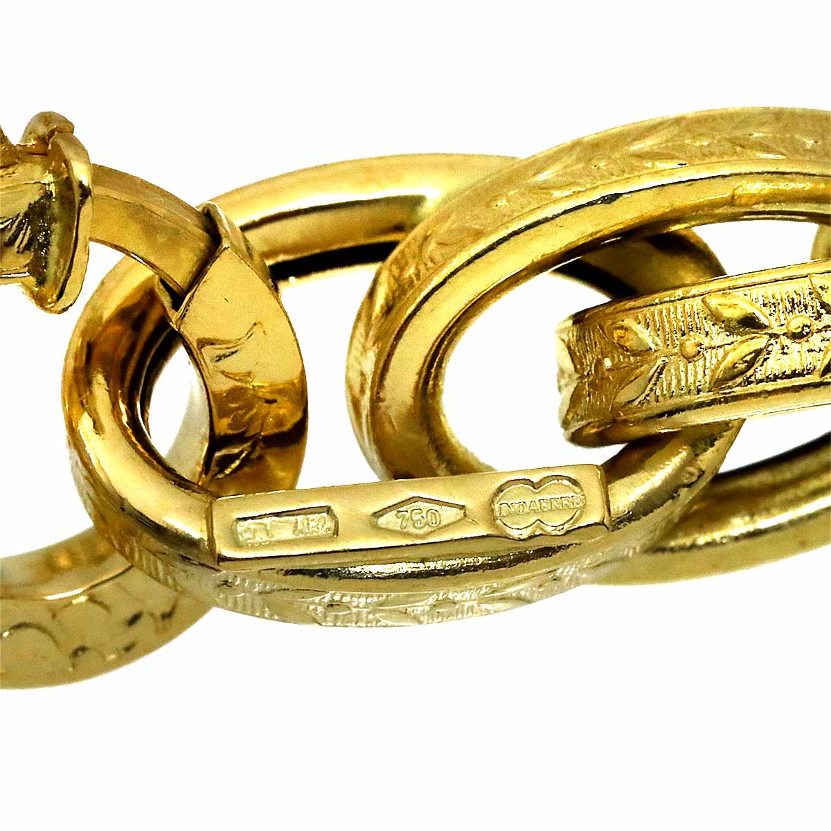 Chain Long Necklace 18K Yellow Gold 750