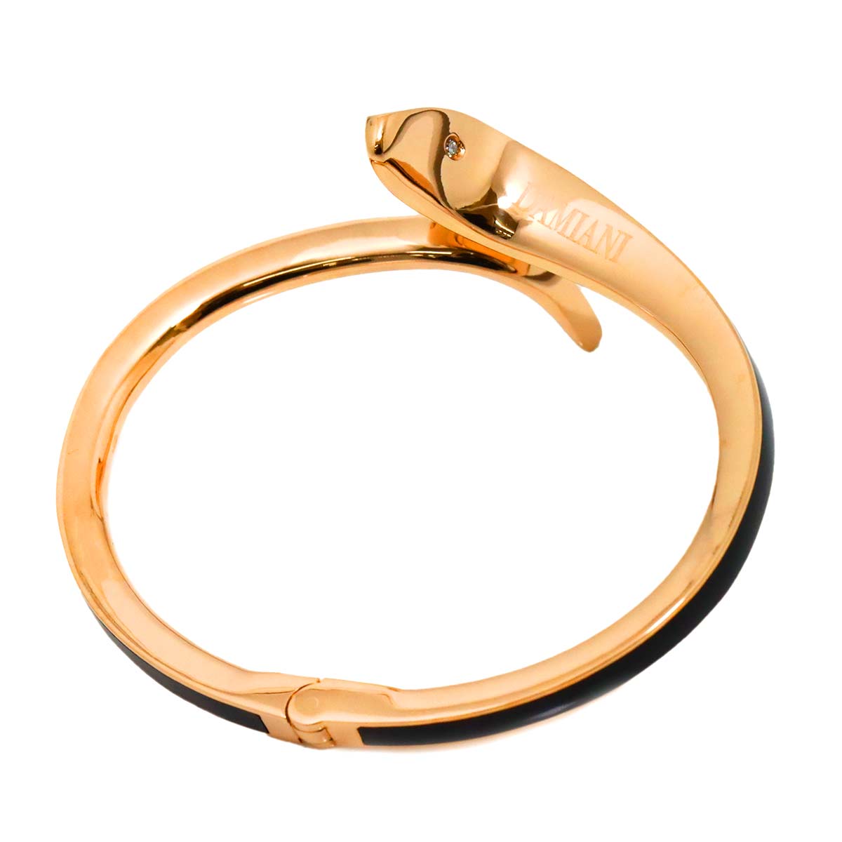 Eden Diamond Black Ceramic Bracelet 18K PG 750 Size:S