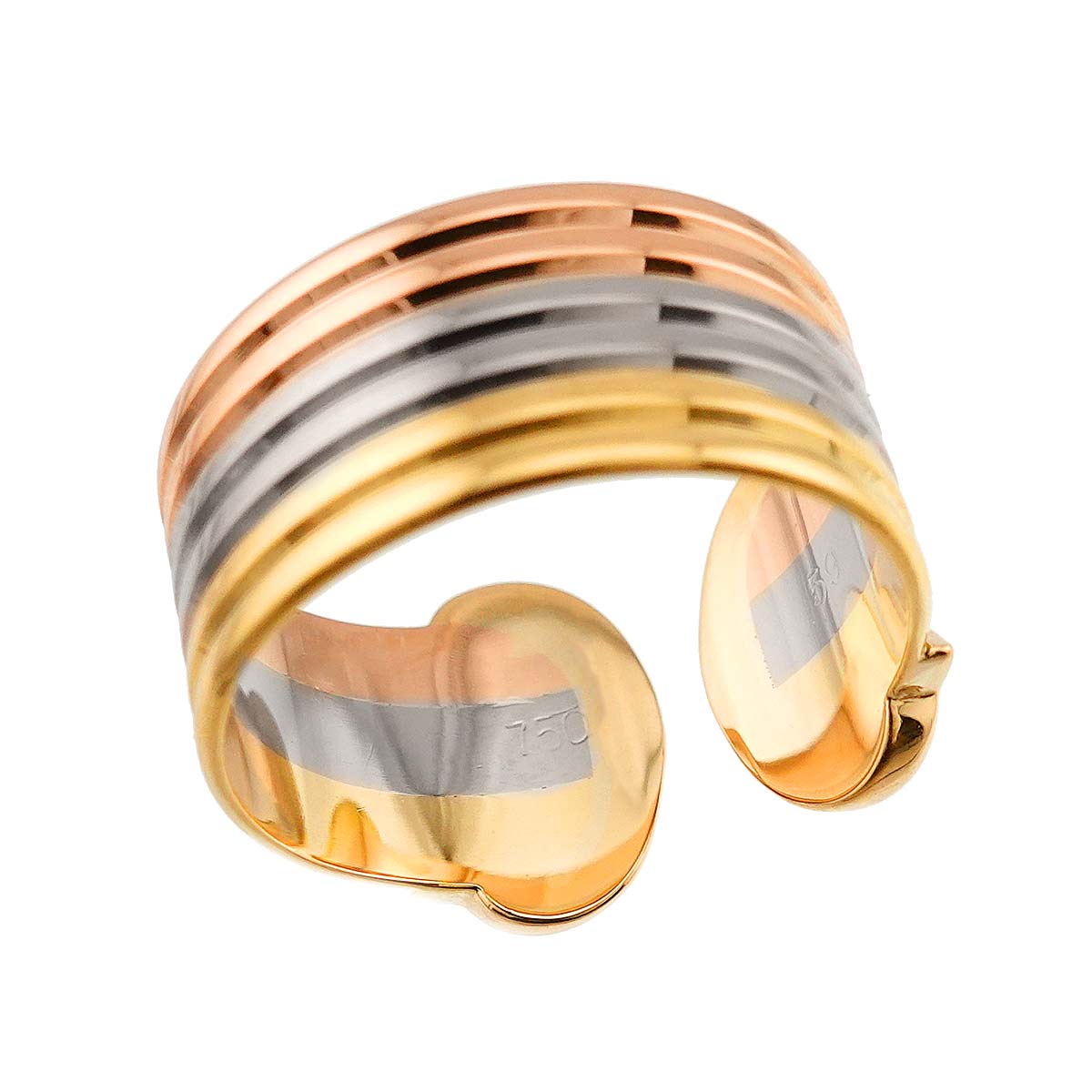 2C Ring 18K YG WG PG 750 Size59 8.25(US)