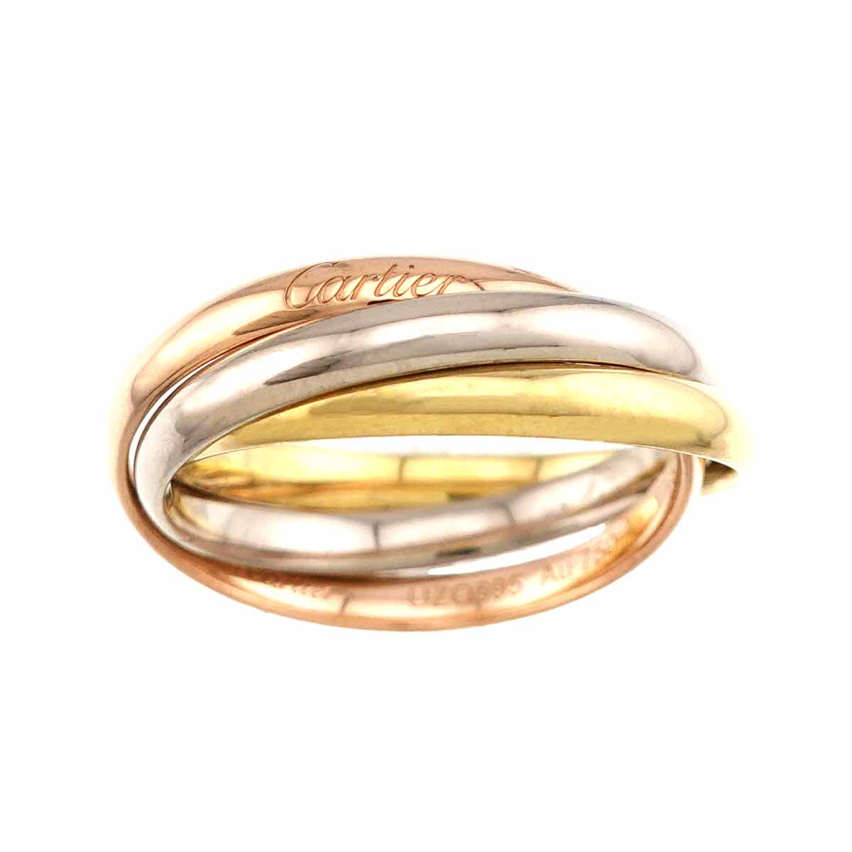 Trinity SM Ring 18K YG WG PG 750 Size55 7.25(US)