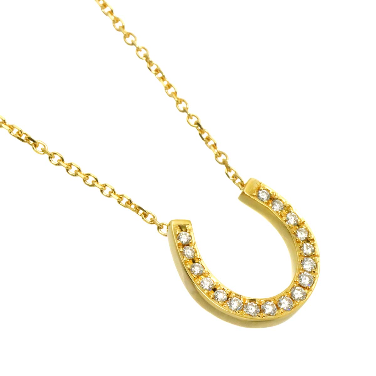 Diamond 0.14ct Necklace 18K Yellow Gold 750