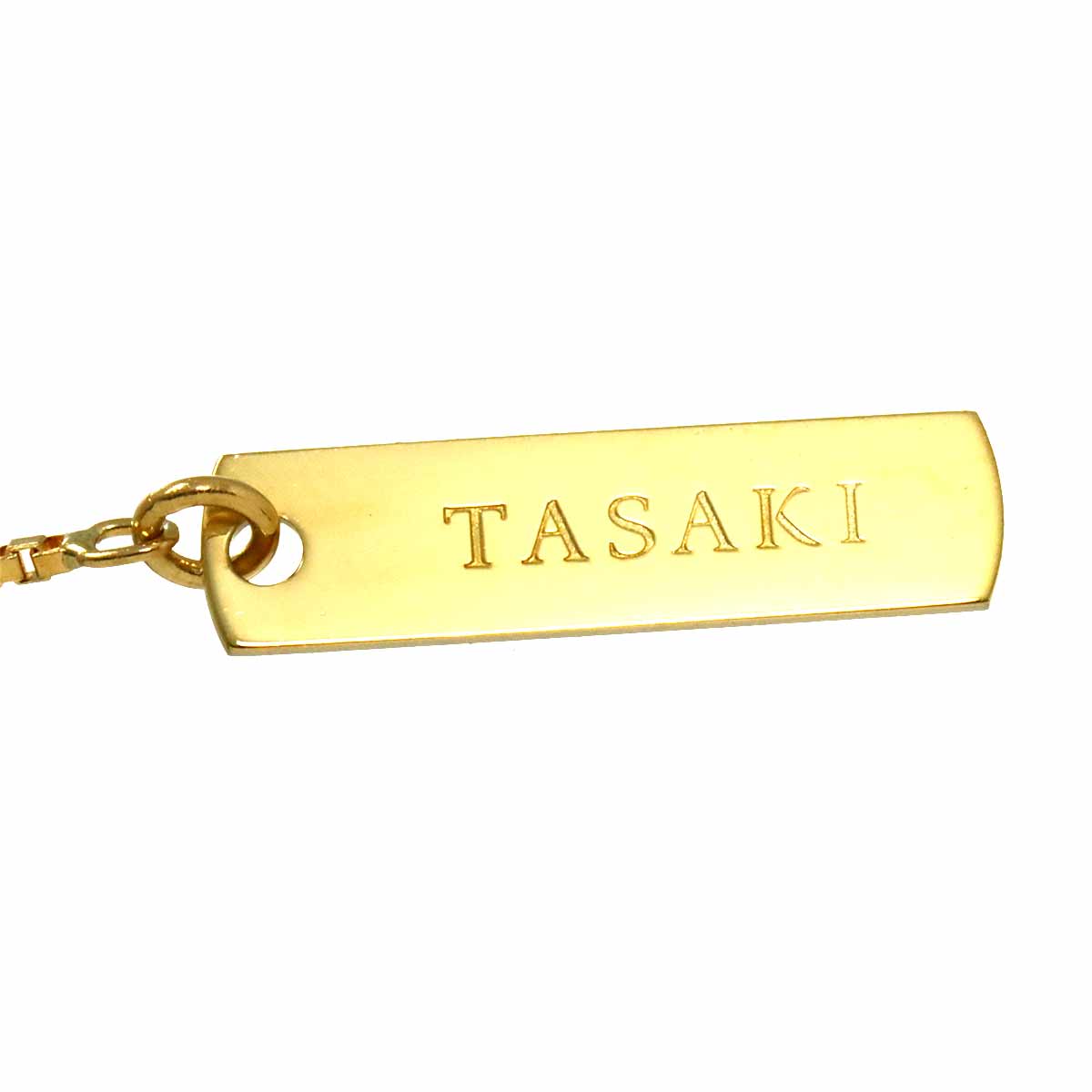 Akoya Pearl 7.0-4.6mm Diamond 0.05ct Necklace 18K YG 750