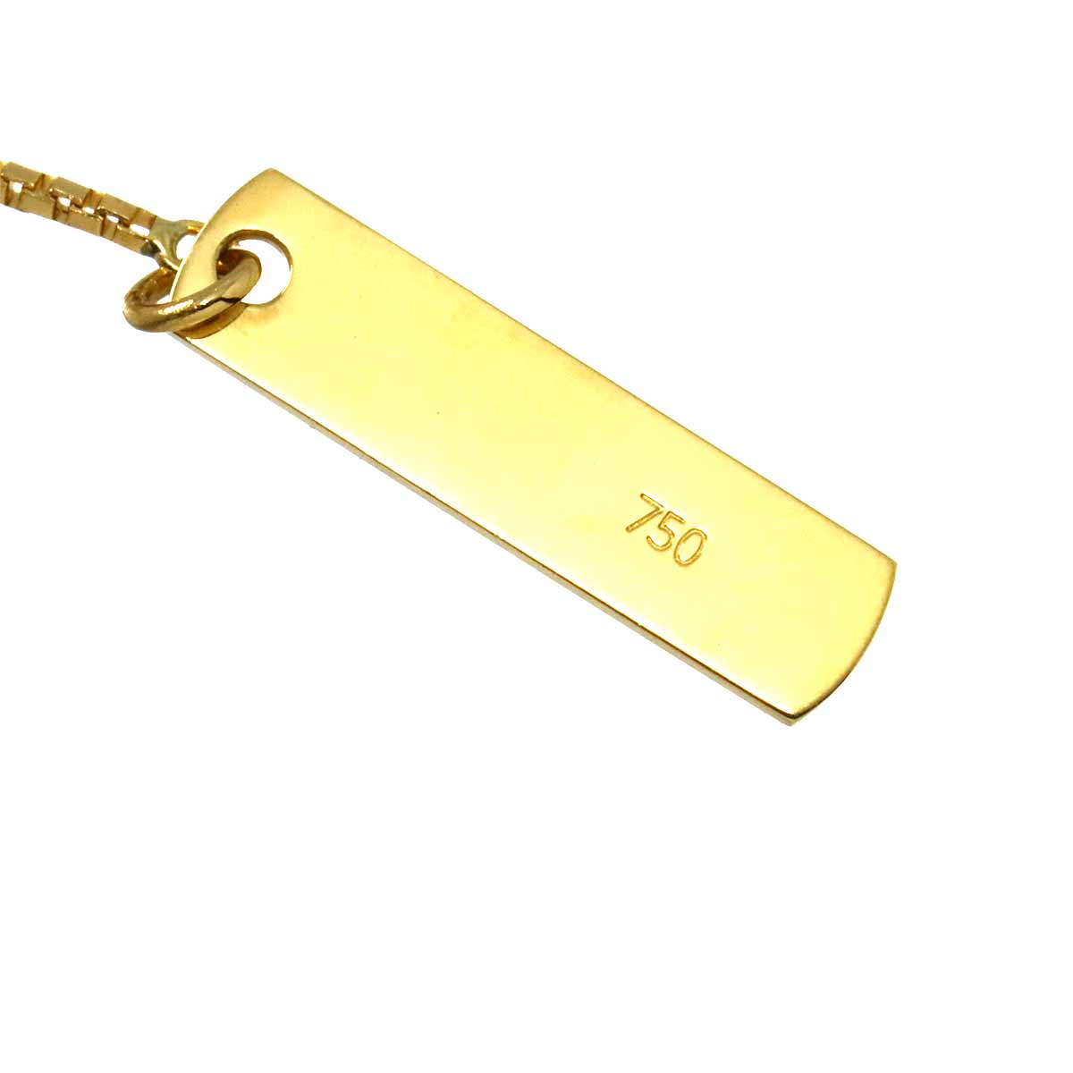 Akoya Pearl 7.0-4.6mm Diamond 0.05ct Necklace 18K YG 750