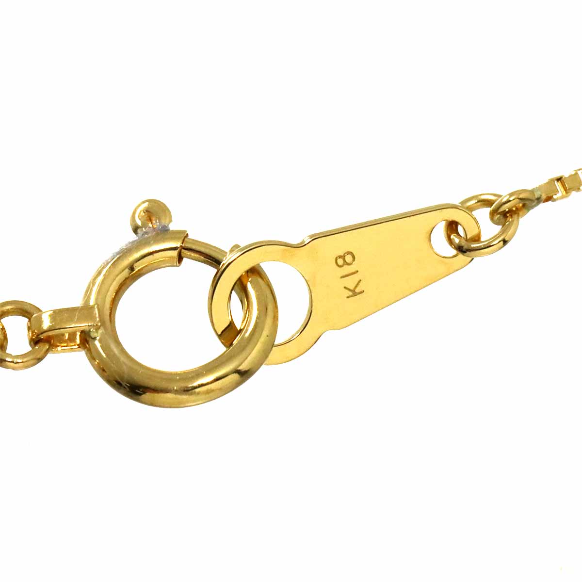 Akoya Pearl 7.0-4.6mm Diamond 0.05ct Necklace 18K YG 750