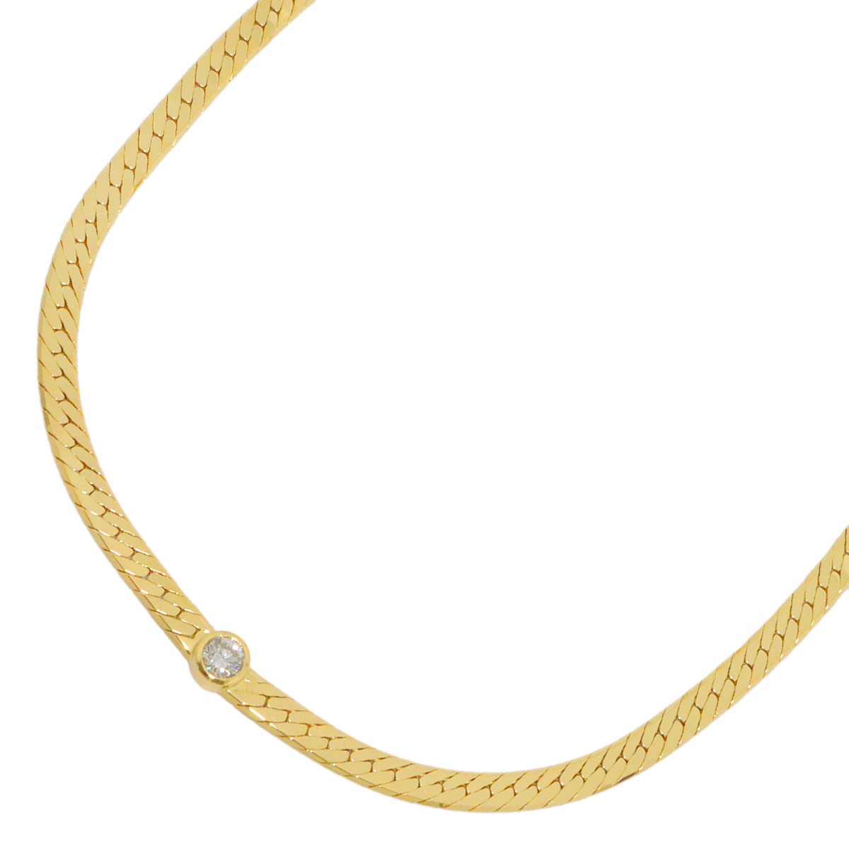 Diamond 0.43ct Necklace 18K YG 750