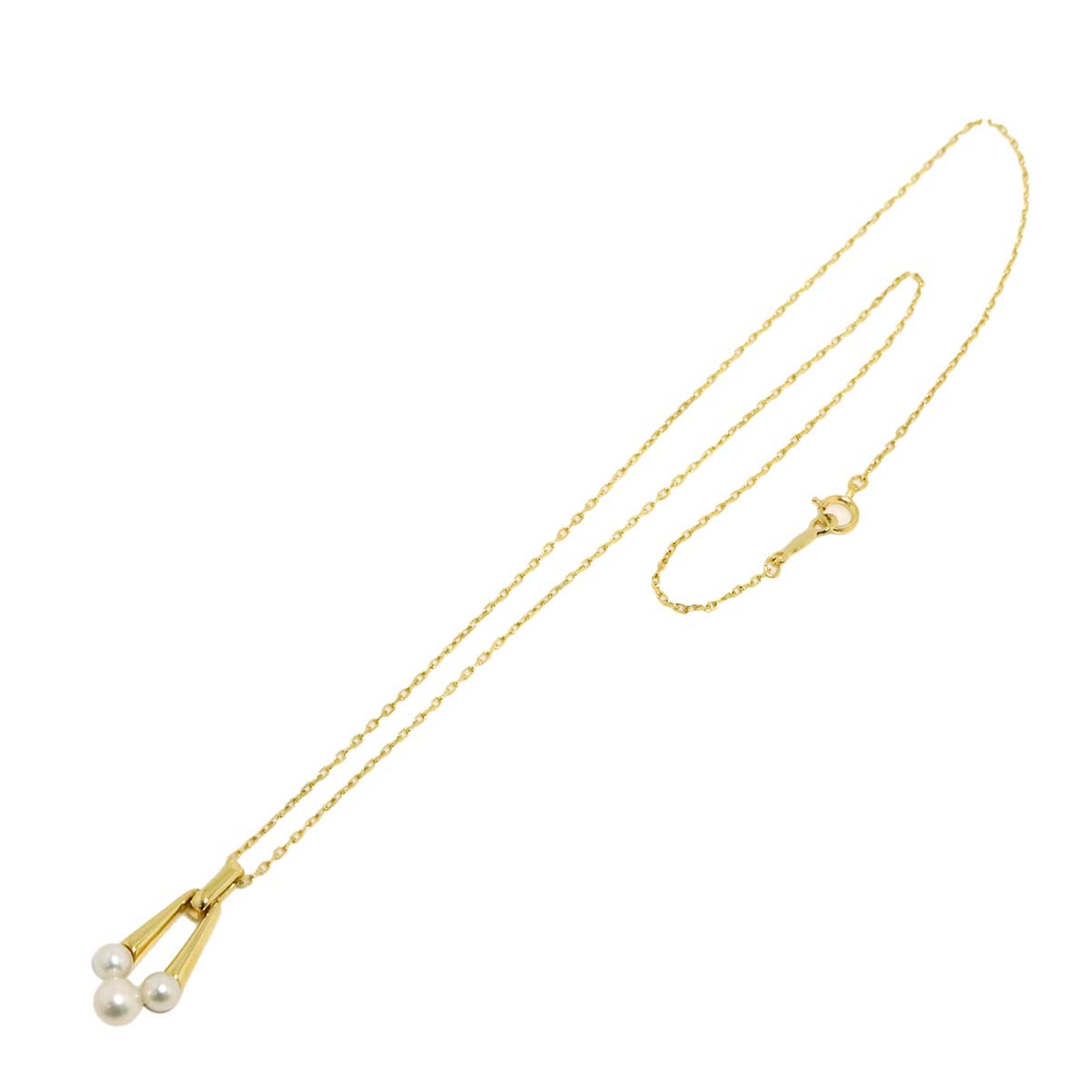 Akoya Pearl 5.4-4.0mm Necklace 18K YG 750