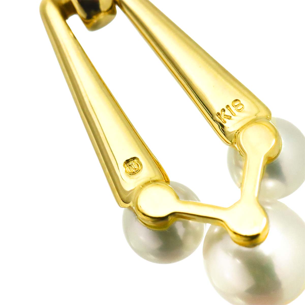 Akoya Pearl 5.4-4.0mm Necklace 18K YG 750