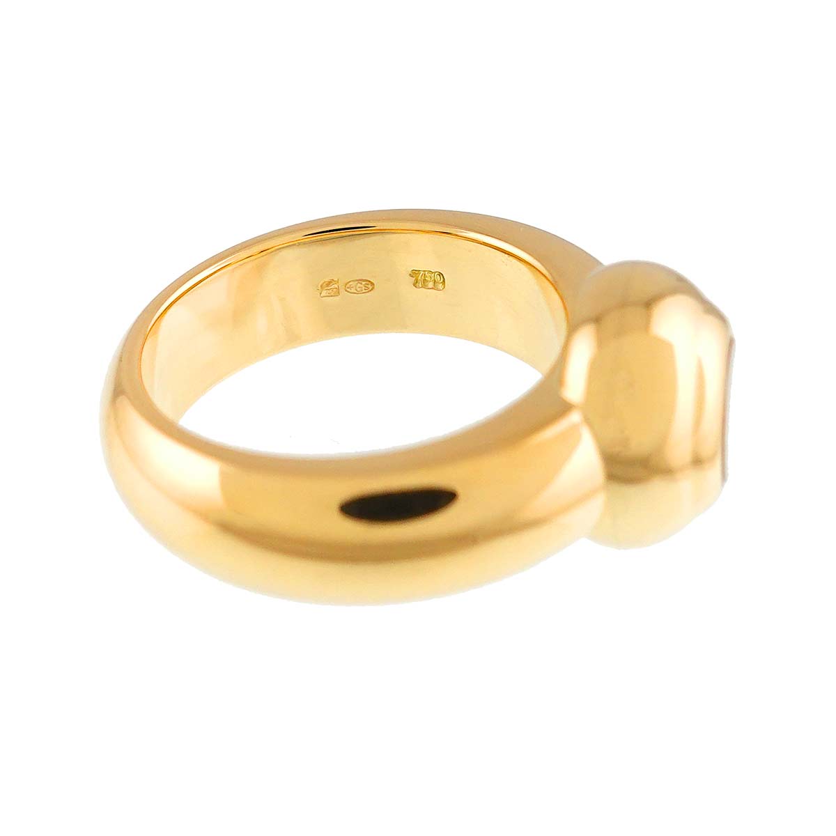Happy Diamond Ring 18K YG 750 Size6.5-6.75(US)