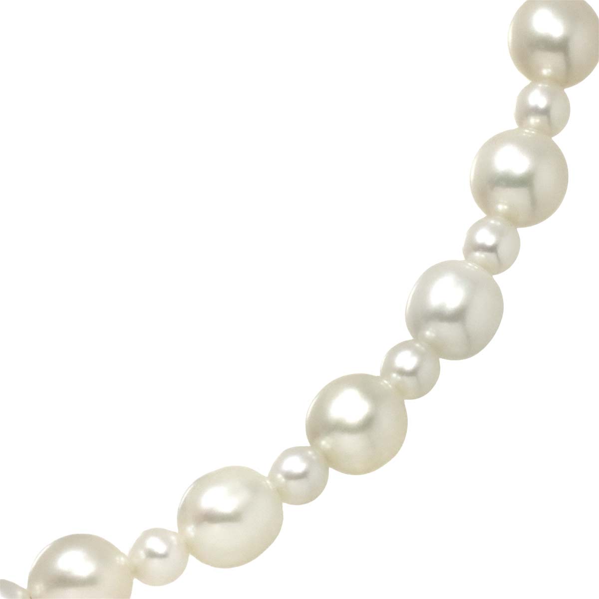 Freshwater cultured pearl 5.7-3.4mm Necklace 18K YG 750