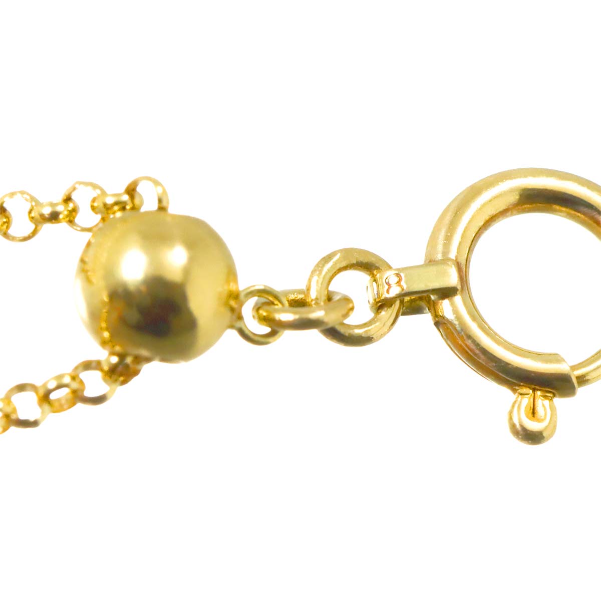 Freshwater cultured pearl 5.7-3.4mm Necklace 18K YG 750