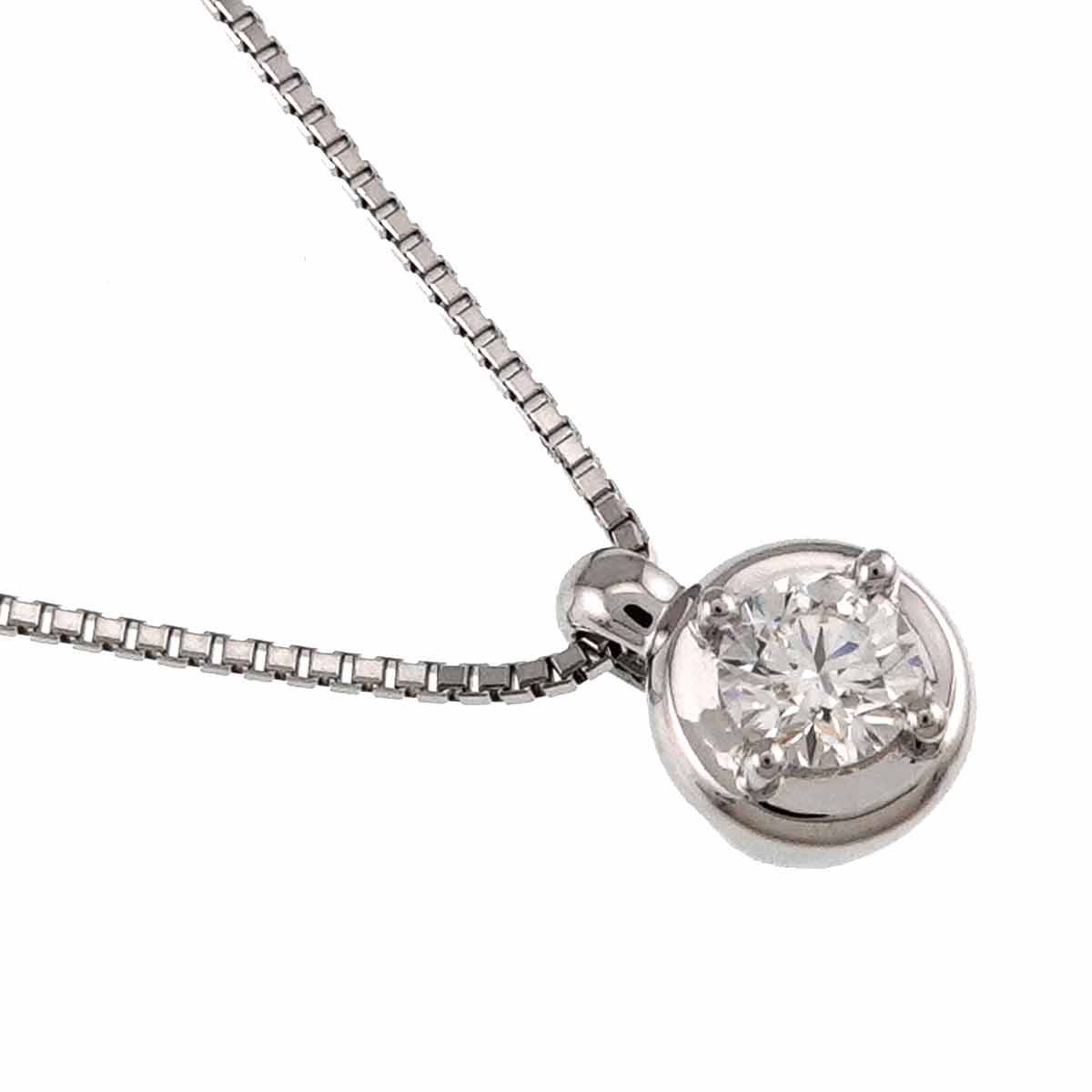 Diamond 0.18ct Necklace 18K WG 750